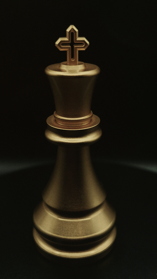 King Chess Piece - 24K Gold Plated